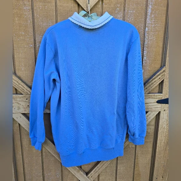 Blue Embroidered Sweater - Picture 6 of 6